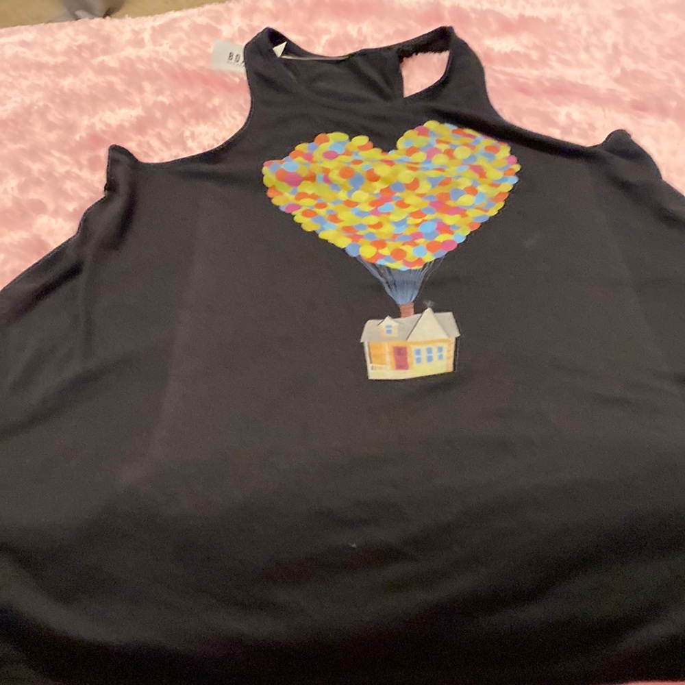 Box lunch tank top up by Pixar size large black